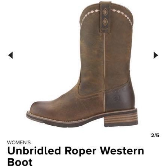 unbridled roper western boot